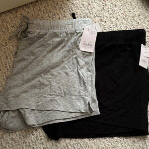 Auden Heather Gray and Jet Black Lounge Shorts